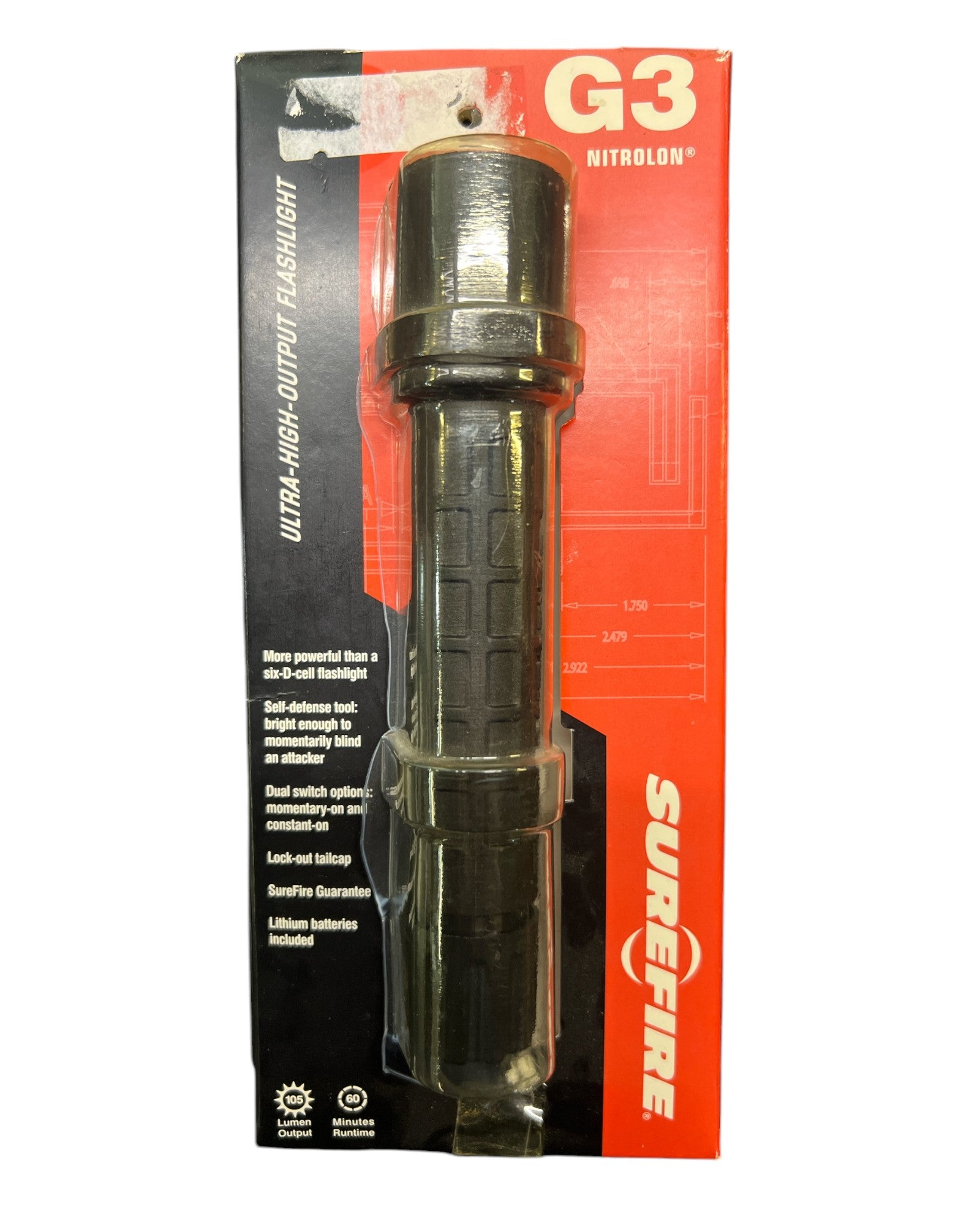 SUREFIRE TORCIA MODELLO 9P-BK NERA SF 9P SUREFIRE TORCIA MODELLO 9P-BK NERA SF 9P
