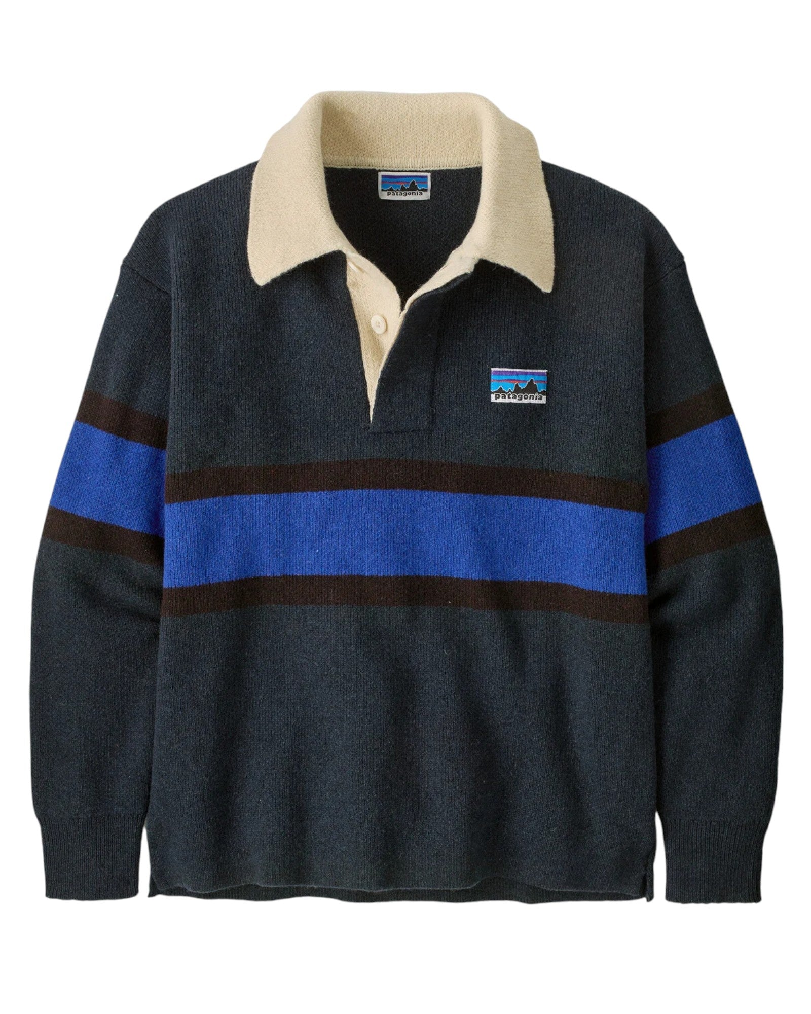 Recycled Wool-Blend Rugby Sweater